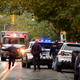 Police rapid response teams arrive at the scene of a mass shooting at Tree of Life synagogue in Pittsburgh on Oct. 27.